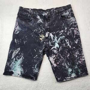 Levis 569 Black Multicolor Loose Straight Men's Shorts 40W